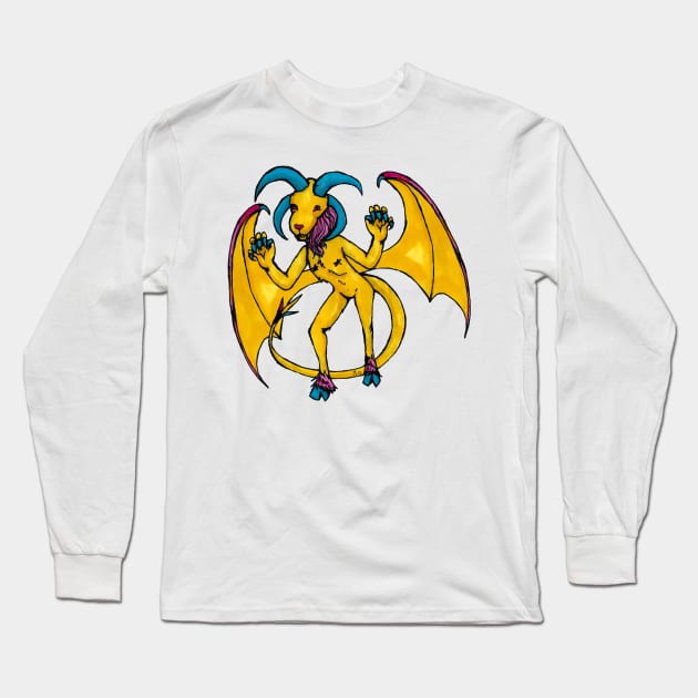 Pansexual Jersey Devil Long Sleeve T-Shirt by jazmynmoon